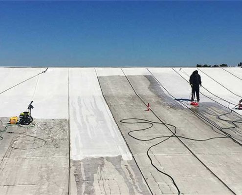 PVC Commercial Roof Cleaning
